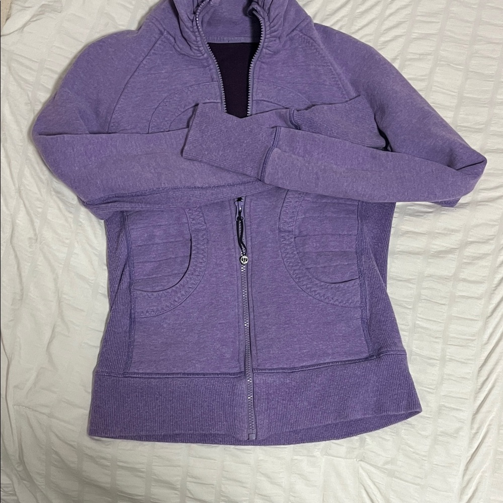Vintage Lululemon Purple Zip-Up Hoodie